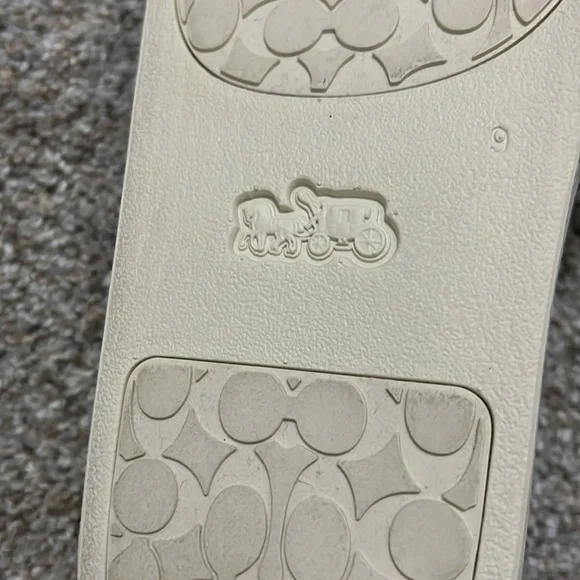 NEW Coach logo  slides demin slipper size 9 B - Picture 9 of 10